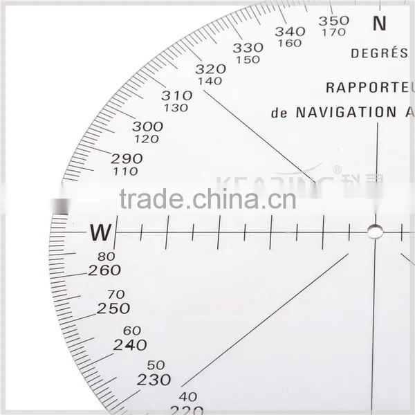 Kearing Round Shape Plastic Aviation Protracotr 360 Degree for Flying Direction Guiding #KRP-1 photo-4