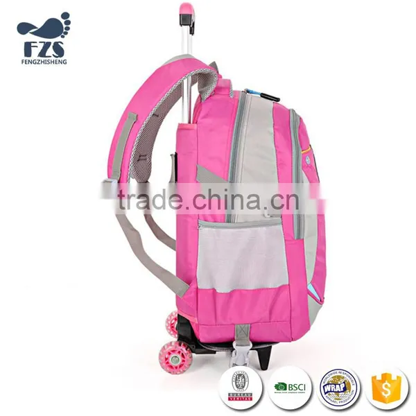 SLZ71 Cheap Wholesale Backpack Kids School Bag With Wheels photo-2