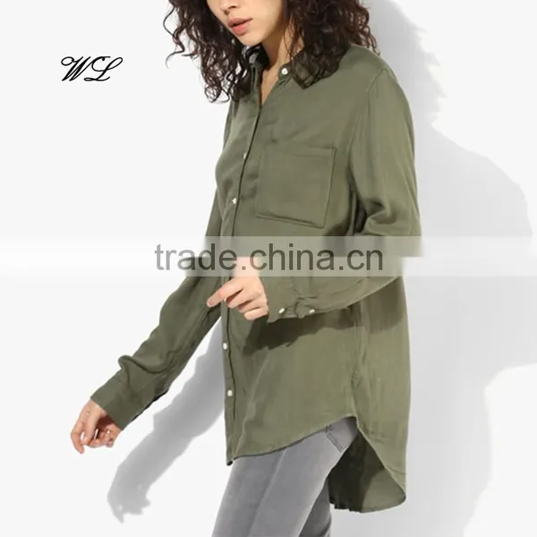 Ladies Brand Designs 100% Cotton Blouse in Bulk Linen Shirts photo-2