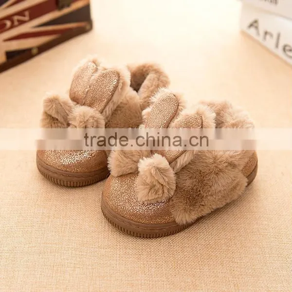 Zm40341b Children Fancy Rabbit's Ears Design Girls Winter Warm Shoes photo-3