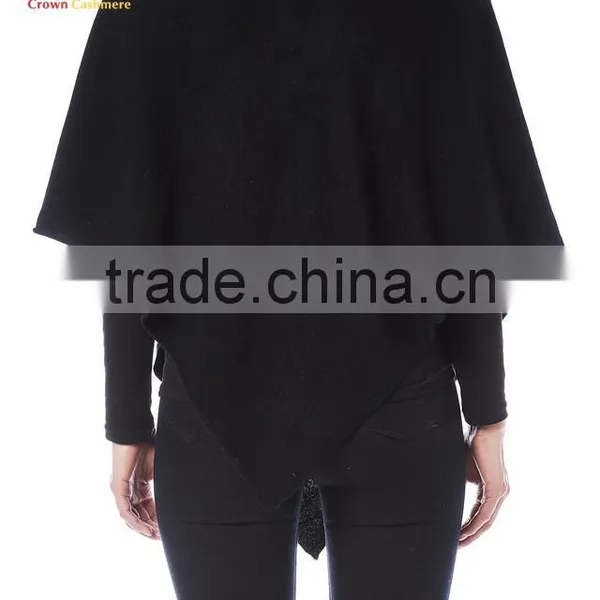 Hot Sale Cashmere Poncho Wrap Wool Pashmina Wrap Poncho photo-3