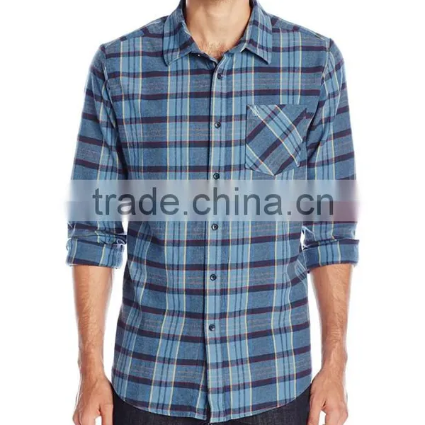 2017 Excellent Quality Latest Style Long Sleeve Flannel Shirt for Men photo-6