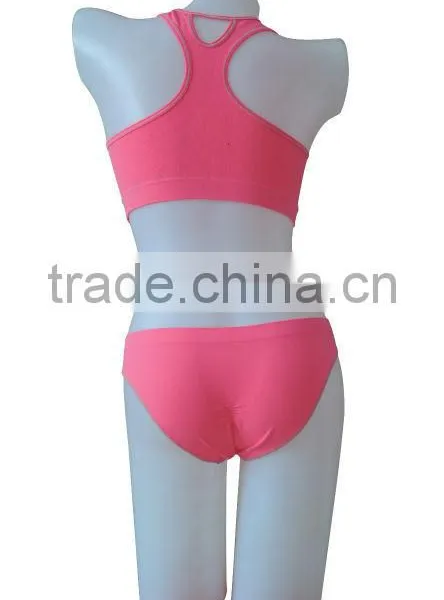 Hot Sale Fashion Fitness Bra Sets Sexy Seamless Woman Underwear Ladies Sport Bra Panties photo-3