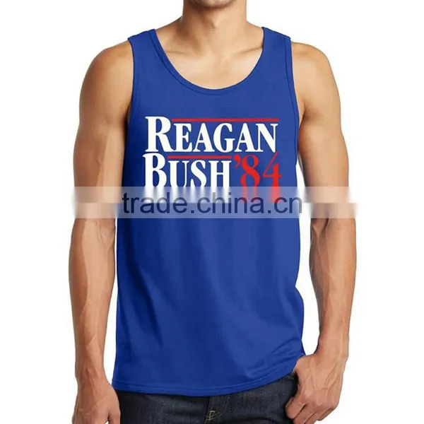 Latest Fashion Design Custom Printing 100% Cotton Bodybuilding Stringer Wholesale Mens Tank Top photo-3