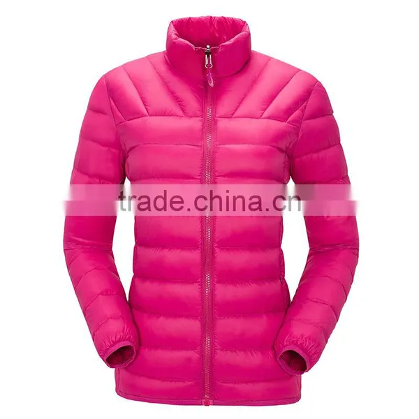 Custom High Quality Womens Winter Lightweight and Warm Goose Down Feather Filled Padded Jackets photo-3