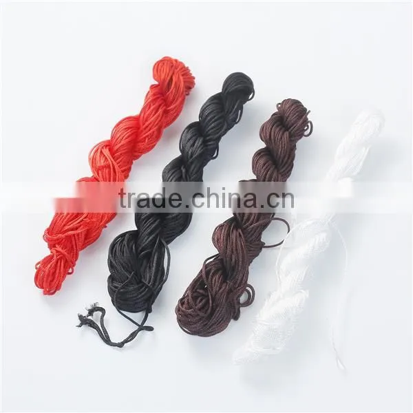 Polyester Jewelry Thread Cord Red 1mm Bracelet Beading Cord photo-3
