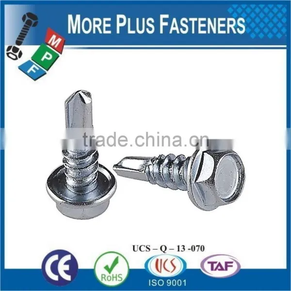 Made in Taiwan Black Stainless Steel Zinc Plated Hex Head Self Drilling Screw photo-4
