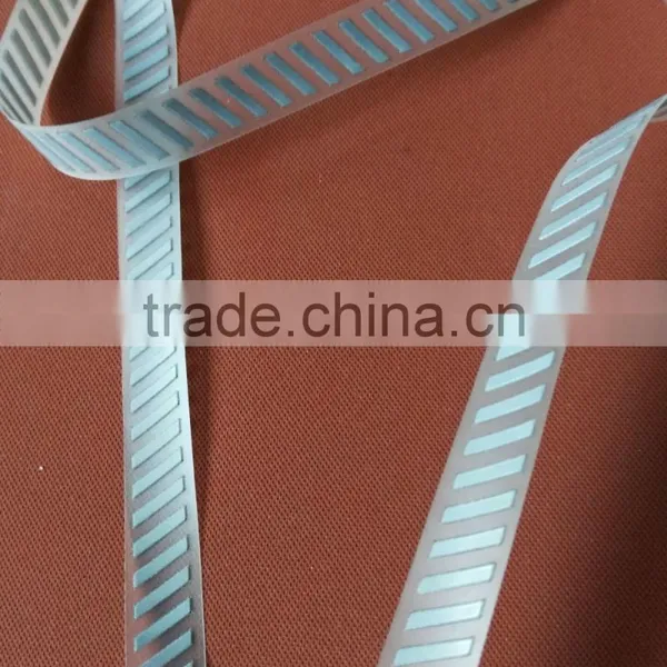 hi Vis Heat Transfer Reflective Segmented PET Film Laser Tape Iron on Fabric / Bags photo-2