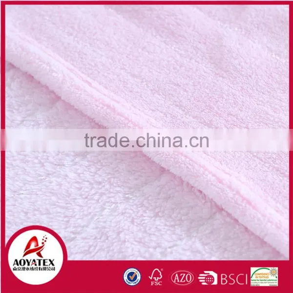 Promotion Sale Cute Embroidered Knitted Coral Fleece Baby Blanket photo-5