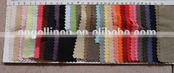 55%linen+45%cotton Soft Fabric Color Chart in 66 Colors for Choose photo-2