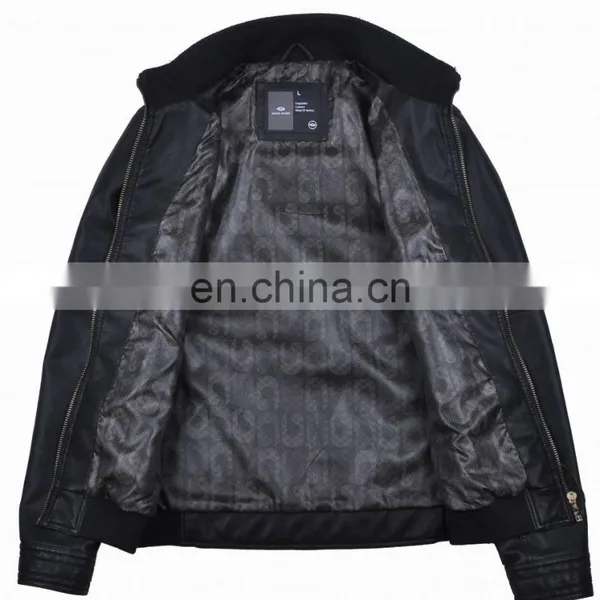 Mens Top Grade Fashion Soft Handsome Lastest Design Leather Jacket photo-2