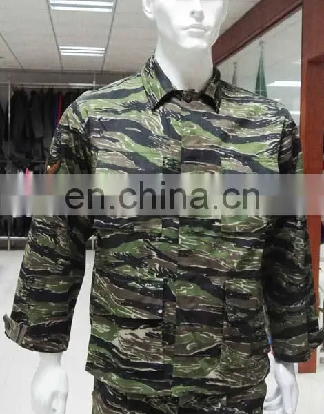 Cheap Custom Tiger Stripe Camouflage Military Uniform for Army Men photo-6
