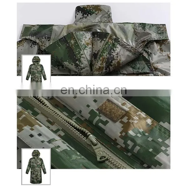 Wholesale Motorcycle Raincoat pe Pvc Waterproof Fabric Camouflage Rainsuit photo-4