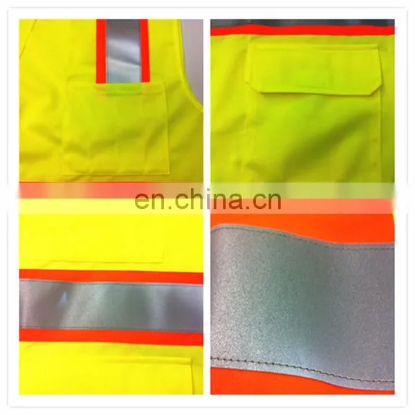 Short Sleeves Child Pink Safety Vest With Pockets for KF0-39F photo-3