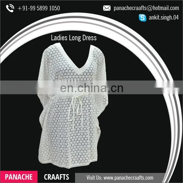 2017 Women Long One Piece White Dress photo-5