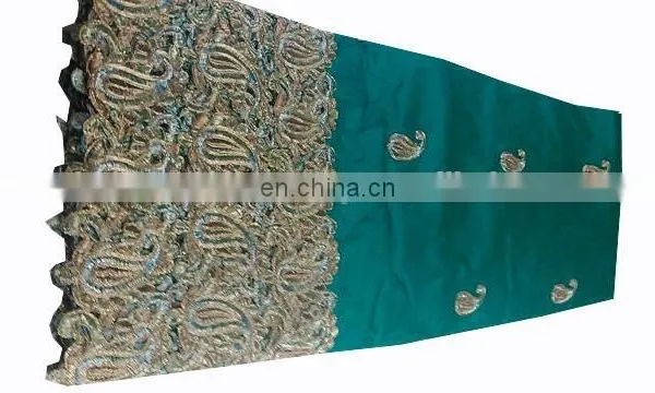 Dubai Indian African Nigerian Handwork Sequins Work Beaded Stone Work Georges Come With Blouses photo-2