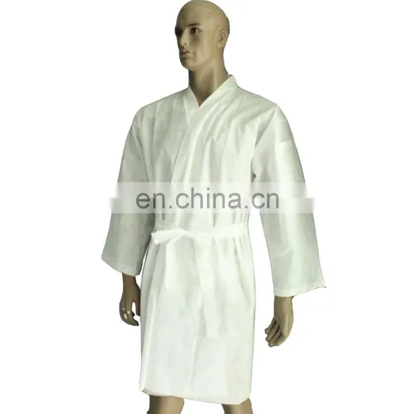 Disposable Spunlace Kimono Gown for SPA,Sauna,Beauty photo-2