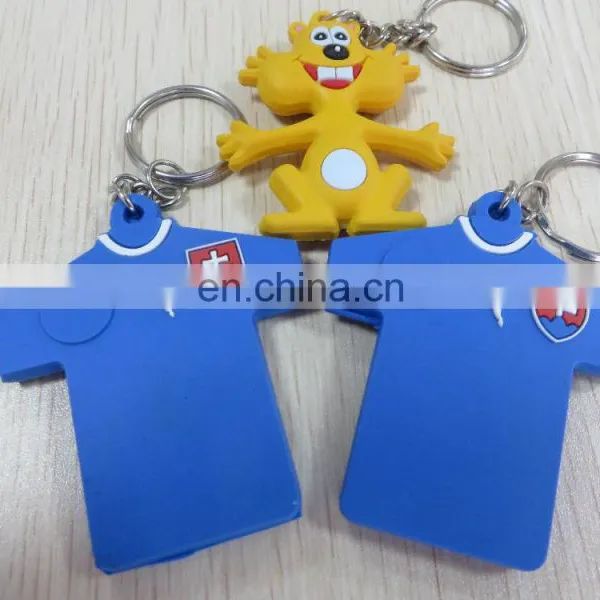 2016 Custom Design Pvc Keyring With Embossed and Printing Logo Wholesales photo-2