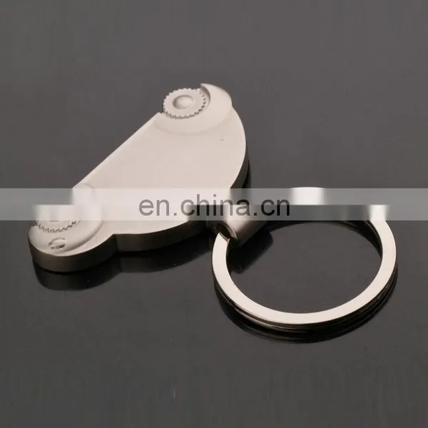 Metal Car Shape Shopping Cart Coins Keychain photo-2