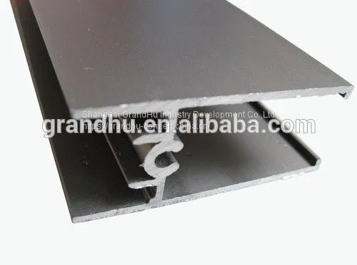 Extruded Aluminium Profile for Sliding Door and Window Anodized Silver Mid Rail H Bar photo-5