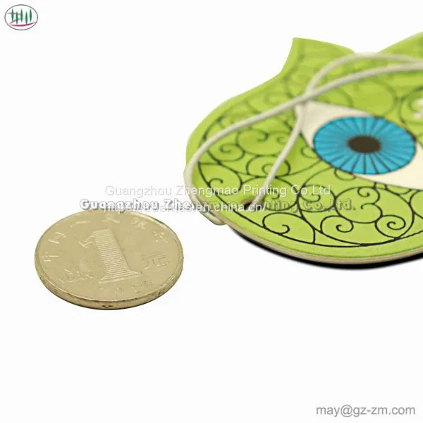 Factory Cheap Promotional Customized Double-sided Printing Hanging Paper Car Air Freshener For Various Places photo-3