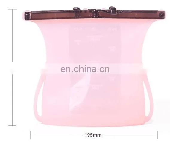 Silicone Seal Vacuum Food Storage Bag 1000ml for Frozen Storage of Fruits and Vegetables photo-5