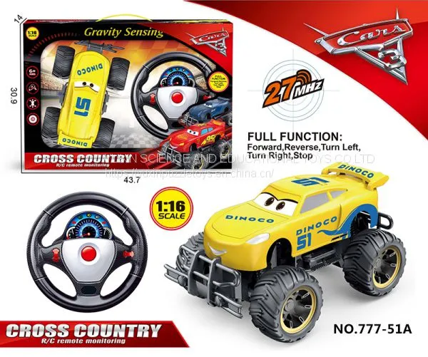 Hot High Speed Electric RC Toy Cars 1:16 Scale Toy Cars Radio Remote Control Toy Cars in Yellow Educational Toy for Kids Gift Cars Toy 777-51A photo-3