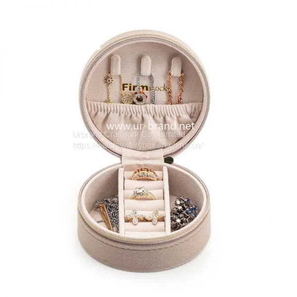 Factory Customized Plastic Small Round Beautiful Gift Jewelry Box Unique Jewelry Box for Rings Bangle Necklace photo-2