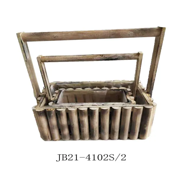 Wholesale Decorative Storage Wooden Crates Small Farmhouse Wood Box for Fruit