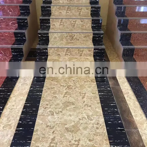 Marble Glazed Finish Stair Tiles,Ceramic Anti Slip Stepping Stairs Flooring Tiles photo-4