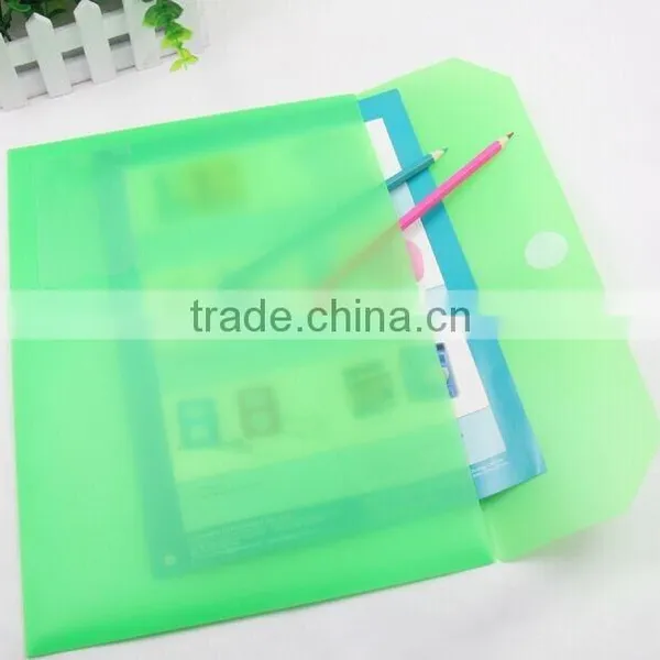 Document Bag Type and Bag Shape Plastic Document Bag With Name Card photo-2