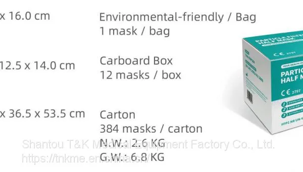 FFP2 Particle Filtering Half Mask (Color Paper Box) Meets the Requirements of EN 149:2001+A1:2009 FFP2 photo-5