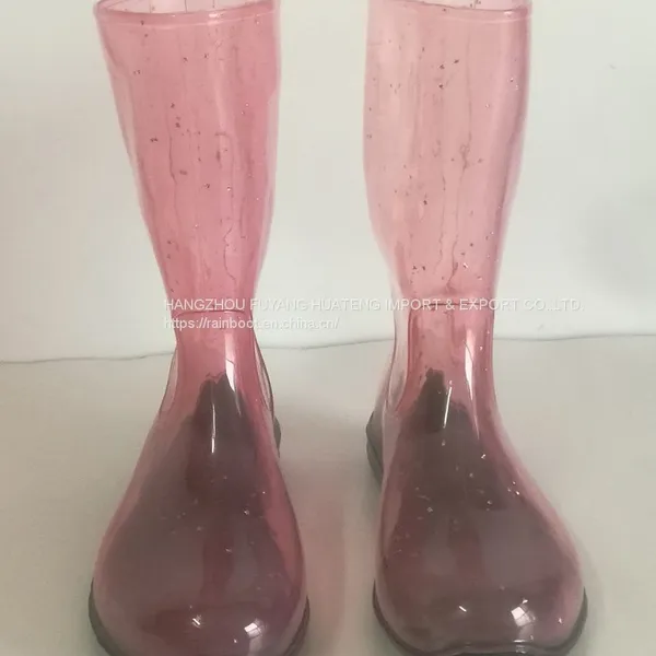 Vogue Transparent Women Rain Shoes,Fashion Transparent Ladies Shoes,Transparent Lady Shoes,Female Rain Shoe photo-5