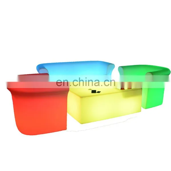 Light up Tall Bar Table Led Light Bar Cocktail Furniture Tables and Chairs Indoor Outdoor Led Bar Tables and Chairs Sofa photo-2