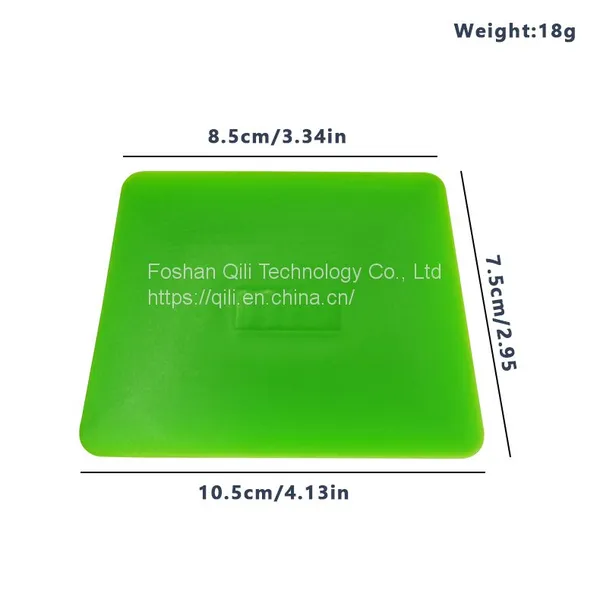 Automotive Double Edge Squeegee Green Thin Automotive Vinyl Wrap PPF Squeegee Vinyl Sticker Rubber Squeegee photo-3