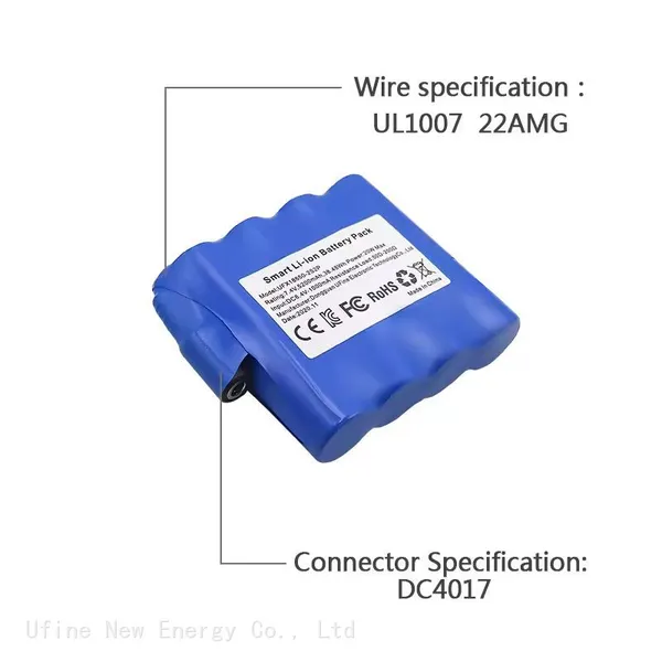 2S2P 7.4V UFX 18650 Rechargeable Battery Pack Real Capacity 5200mAh for Robot And Sweeper photo-3