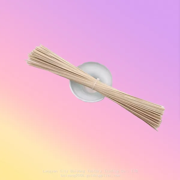 Incense Stick Raw Material 1.3 mm 20 cm Length Bamboo Religious OEM Indian Incense Customized Logo Color Brown Round Shape