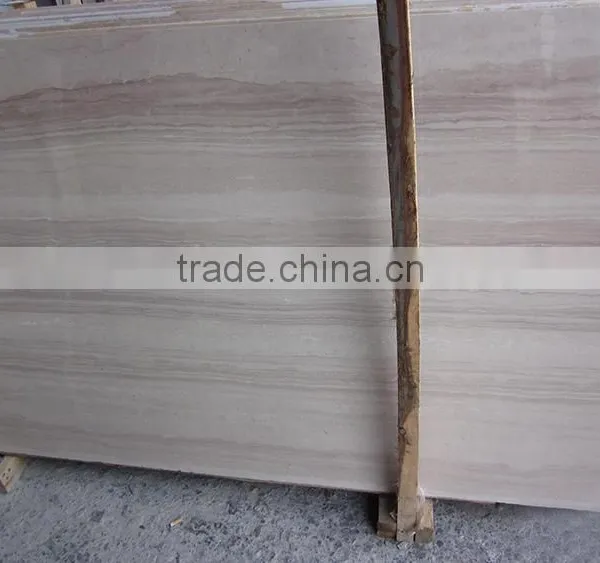 Fashionable Design Natural Polished White Wooden Vein Marble Flooring Stone photo-5