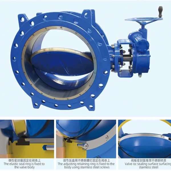 High Temperature Double Eccentric Butterfly Valve With Metal Seat for Steam Service