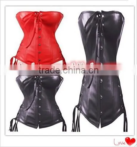 Fashion Design China Supplier Wholesale Steampunk Slimming Suit Sexy Overbust Steel Boned Corset for Woman