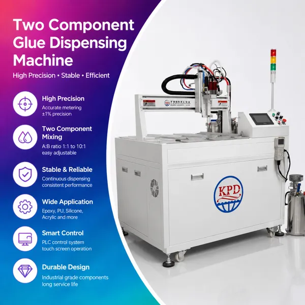 AB Two-Component Silicone Epoxy PU Glue Dispenser | Automatic Mixing, Filling & Potting Machine