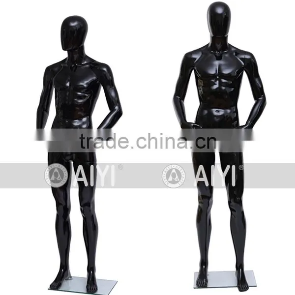 Black Glossy Male Jewelry Mannequins For Designing Clothes photo-3