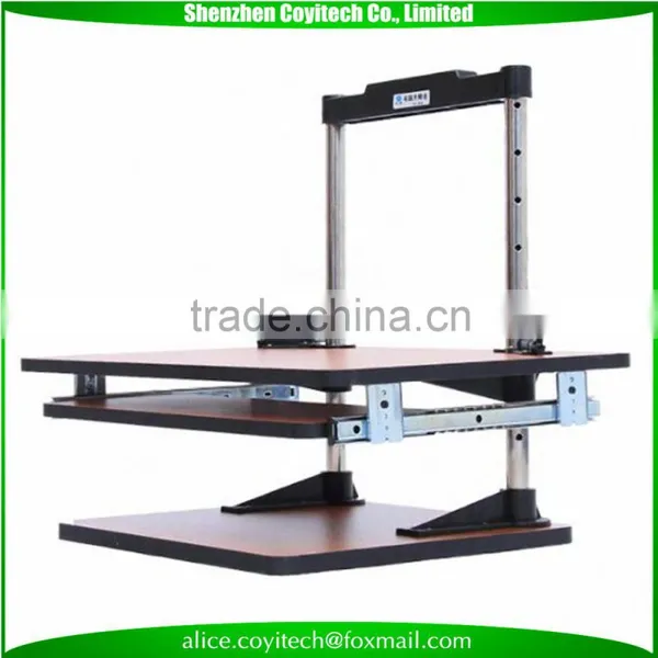 Wooden Computer Standing Desk Sit to Stand Lift Desk Top for Computer/laptop photo-3