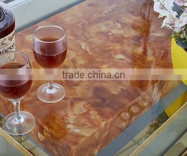 Commercial Furniture Stainless Steel With Plated Gold Modern Design KTV Coffee Table photo-5