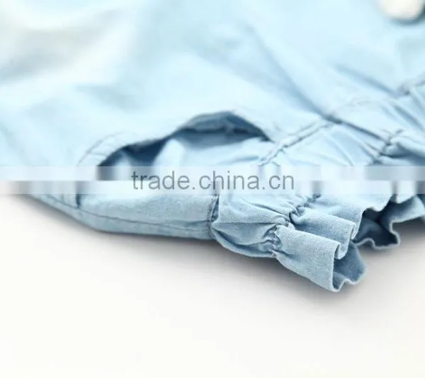 Wholesale Cartoon Cat Baby Girl Clothes 2016 New Summer Girl Light Color Jeans Lovely Little Girl Jeans photo-5