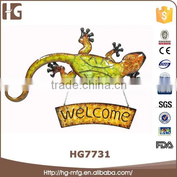 Promotional Elegant Candle Holder Metal Gecko Wall Decor photo-3