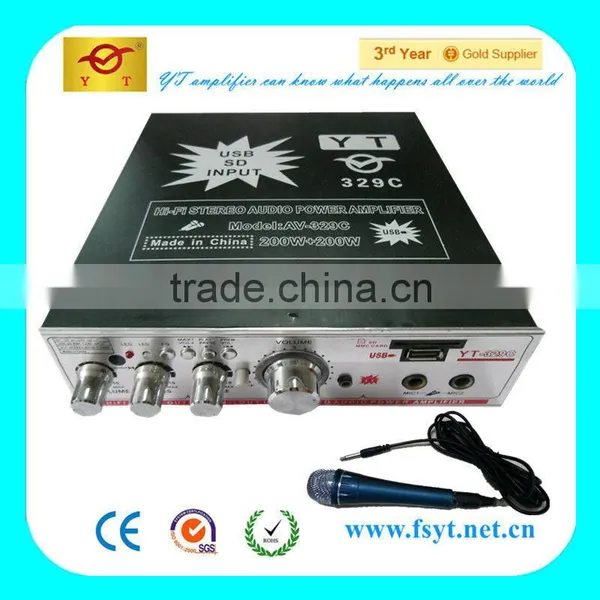 Multimedia Electronic Radio Amplifier YT-329C With Karaoke/sub/sd New and HOT!