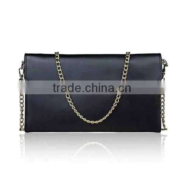 Ladies Leather Envelope Clutches Handbags Shoulder Bag Party Evening Bag photo-3