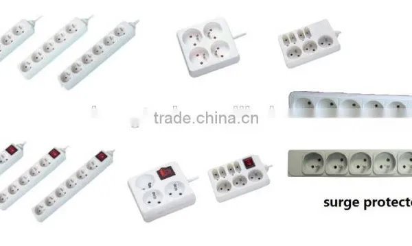 5way Normal French Socket Power Strip Surge Protector photo-2