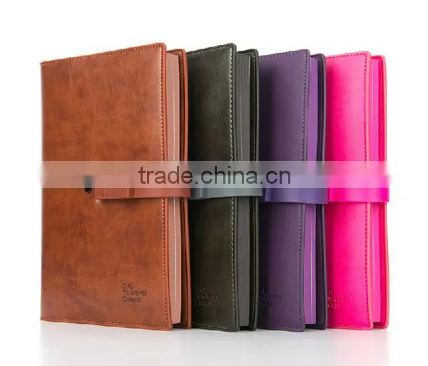 Factory Wholesale High Quality A5 PU Leather Notebook With 8GB Usb photo-2